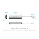 HUB chuyển đa năng Vention 8 Port Expansion Adapter (USB-C to HDMI/USB 3.0 x 3/RJ45/SD/TF/PD Docking Station) 