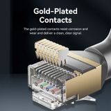  Dây Cáp Mạng Tốc Độ Cao STP Cat8 VENTION IKL (Đầu Xoay 360°, 40Gbps/2000MHz) 