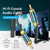  Cáp âm thanh cao cấp đầu Bông Sen Vention Cotton Braided RCA Male to Male Coaxial Audio Cable - BCT (Green Copper Type, DTS / 5.1 Channel Support) 