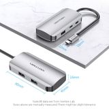  Hub chuyển tốc độ cao Vention 5in1USB-C to USB-C Gen 1/USB3.0x3/PD Hub - TND (USB-C Gen1 - 5Gbps high speed, PD100W Fast charge) 