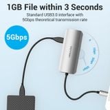  HUB chuyển đa năng Vention 5in1 Type C to HDMI/USB 3.0x3/PD Docking Station - TOD (PD100W, 4K@30Hz, USB3.0 5Gbps high speed) 