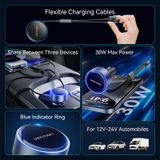  Tẩu Sạc Ô Tô 2-in-1 VENTION FFO 30W (with Built-In C + Lightning Cable) 