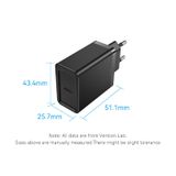  Vention 1-Port USB-C Wall Charger 30W EU-Plug 