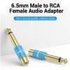 Jack Chuyển Đổi Âm Thanh 6.5mm to RCA VENTION VDD-C03 (Male to Female) 