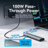  HUB Mở Rộng Kết Nối Đa Năng 9-in-1 VENTION TGV (Type-C to HDMI4K@60Hz/1*USB 3.2 Gen 1 Type-C 5Gbps/1*USB 3.0 5Gbps/1*USB 2.0 480Mbps/RJ45 1Gbps/1*SD&TF/1*TRRS 3.5mm/1*Type-C PD100W) 