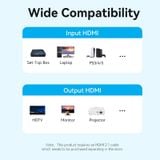  Đầu Chuyển HDMI 8K Male to Female VENTION AIV (8K@60Hz / 4K@120Hz / 2K@144Hz / 1080P@160Hz, 48Gbps, HDR Dynamic, 3D Video, VRR, QMS, ALLM, 1536kHz Audio Sampling Rate, eARC, 32 Audio Channels, Support for Multiple Audio Streams) 