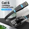  Dây cáp mạng dẹp tốc độ cao Vention Flat Cat.6 UTP Patch Cable - IBJ (Cáp dẹp chống rối, 1000Mbps, CAT 6, 32AWG) 