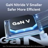  Vention 3-Port USB (C+C+A) GaN Charger (70W/70W/22.5W) Gray with USB-C to USB-C Cable (1M) Black EU-Plug 