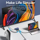  Bộ chuyển cổng HDMI Vention 3 in to 1 Out HDMI Switcher - AKM (HDMI Switcher, 4K@60Hz support, Remote Control, Aluminum Alloy, Blue) 