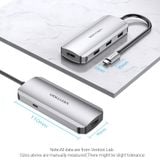 HUB chuyển đa năng Vention 5in1 Type C to HDMI/USB 3.0x3/PD Docking Station - TOD (PD100W, 4K@30Hz, USB3.0 5Gbps high speed) 