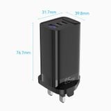  Củ Sạc Nhanh VENTION FED 2C+C+A GaN Charger 65W (Chân UK) 