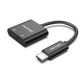  Đầu Chuyển USB C to Dual Type C VENTION CFM (3A/18W, Charging + Headphone) 