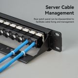  Bộ Panel cổng mạng Vention 24 Ports Unloaded Keystone Patch Panel - KJA (24 Port) 