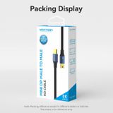  Cáp AV Mini DisplayPort to Mini DisplayPort vải dù siêu nét Vention Cotton Braided 8K - HCG (Mini DP Male to Male, 8K@60Hz/ 4K@144Hz, 32.4Gbps Bandwidth) 