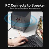  Cotton Braided 3.5mm Male to 2RCA Male Audio Cable Blue Aluminum Alloy Type 