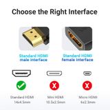  HDMI 270 Degree Male to Female Vertical Flat Adapter for Laptop/Desktop/TV Box 