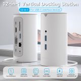  HUB chuyển đa năng Vention 12 in 1 Docking Station - TPH (USB-C to HDMI/VGA/USB 3.1 Gen 1-C/USB 3.0x3/RJ45/SD/TF/TRRS 3.5mm/PD/DC) 