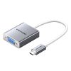  USB-C to VGA Converter 0.15M Silver Aluminium Alloy Type 