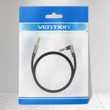  Dây cáp âm thanh chất lượng cao AUX Audio 3.5 VENTION Right Angle BANHF (Flat cable, 1M, AUX Cable 3.5mm) 