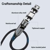  Cáp Sạc Nhanh 2-in-1 USB to Type-C + Micro-B VENTION CQX (3A, 540° Rotating Magnetic Cable, 480Mbps) 