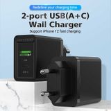  Củ Sạc Nhanh 2 Cổng A+C 20W VENTION FBB 