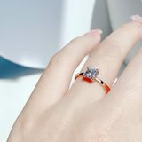  Nhẫn Swarovski Attract vàng hồng - Swarovski Attract Motif Ring White, Rose-gold tone plated 