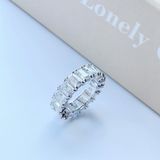  Nhẫn Swarovski Vittore rectangular màu trắng - Swarovski Vittore ring Rectangular cut, White, Rhodium plated 