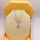  Dây chuyền thiên nga Swarovski khắc thiên nga đeo 2 mặt màu trắng- Swarovski Signum pendant White, Rhodium plated 
