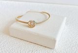  Lắc đá nhảy Swarovski màu vàng gold - Swarovski Oxygen Women's bracelet 