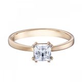  Nhẫn Swarovski Attract vàng hồng - Swarovski Attract Motif Ring White, Rose-gold tone plated 