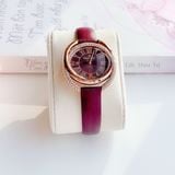  Đồng hồ Swarovski Duo màu đỏ- Swarovski Duo watch burgundy case 33 x 28mm 