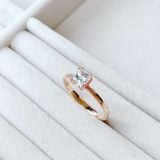  Nhẫn Swarovski Attract vàng hồng - Swarovski Attract Motif Ring White, Rose-gold tone plated 