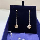  Khuyên tai Swarovski Generation dáng dài màu vàng - Swarovski Generation drop earrings Long, White, Gold-tone plated 