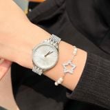  Đồng hồ Swarovski Attract tone trắng - Attract watch Swiss Made, Pavé, Metal bracelet, Silver tone, Stainless steel 