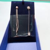  Khuyên tai Swarovski nhện Precisely màu vàng hồng - Swarovski Precisely Rose-Gold Tone Plated Earrings 