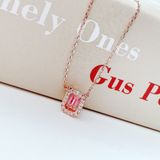  Dây chuyền Swarovski dancing Millenia hồng -  Swarovski Millenia necklace Octagon cut, Pink, Rose gold-tone plated 