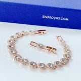  Lắc tay full pha lê Swarovski Angelic trắng/ vàng hồng - Swarovski  Angelic bracelet Round cut 