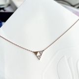  Dây Swarovski chữ V màu vàng hồng - Swarovski Heroism necklace White, Rose gold-tone plated 