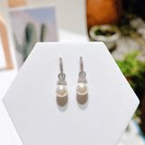  Khuyên tai ngọc trai Swarovski - Swarovski Originally drop earrings White, Rhodium plated 