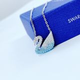  Dây chuyền thiên nga ombre xanh to Swarovski - Swarovski Iconic Swan pendant Swan, Medium, Blue, Rhodium plated 
