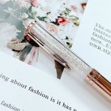  Crystalline ballpoint pen Swan, Rose gold tone, Rose gold-tone plated 