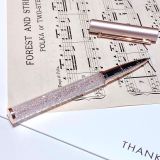  Bút ký Swarovski Crystalline vàng hồng - Swarovski Crystalline Gloss ballpoint pen Rose gold tone, Pink lacquered, Rose gold-tone plated 