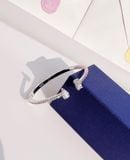  Vòng tay Swarovski Attract trắng size S - Swarovski Attract cuff Mixed cuts, White, Rhodium plated size S 