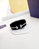  Vòng tay Swarovski Attract trắng size S - Swarovski Attract cuff Mixed cuts, White, Rhodium plated size S 