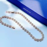  Dây chuyền Swarovski Angelic màu vàng hồng - Swarovski Angelic necklace Round cut, White, Rose gold-tone plated 