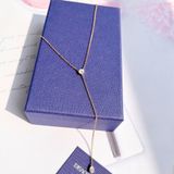  Dây chuyền Swarovski Attract chữ Y - Swarovski Attract Soul Y necklace Mixed cuts, White, Rose gold-tone plated 