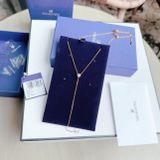  Dây chuyền Swarovski Attract chữ Y - Swarovski Attract Soul Y necklace Mixed cuts, White, Rose gold-tone plated 