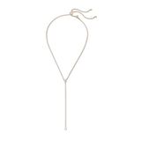  Dây chuyền Swarovski Attract chữ Y - Swarovski Attract Soul Y necklace Mixed cuts, White, Rose gold-tone plated 