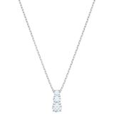  Dây chuyền Swarovski Attract Trilogy trắng - Swarovski Attract Trilogy pendant Round cut, White, Rhodium plated 