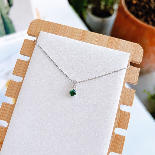  Dây chuyền Swarovski Stilla Attract màu trắng mix xanh - Swarovski Stilla Attract pendant, Green, Rhodium plated 